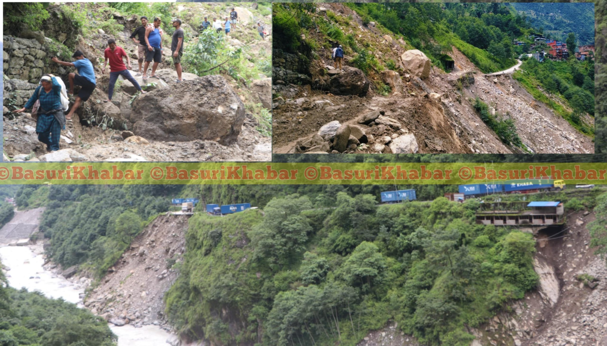 एक साता देखि बन्द तातोपानी नाका अझै अस्तब्यस्त