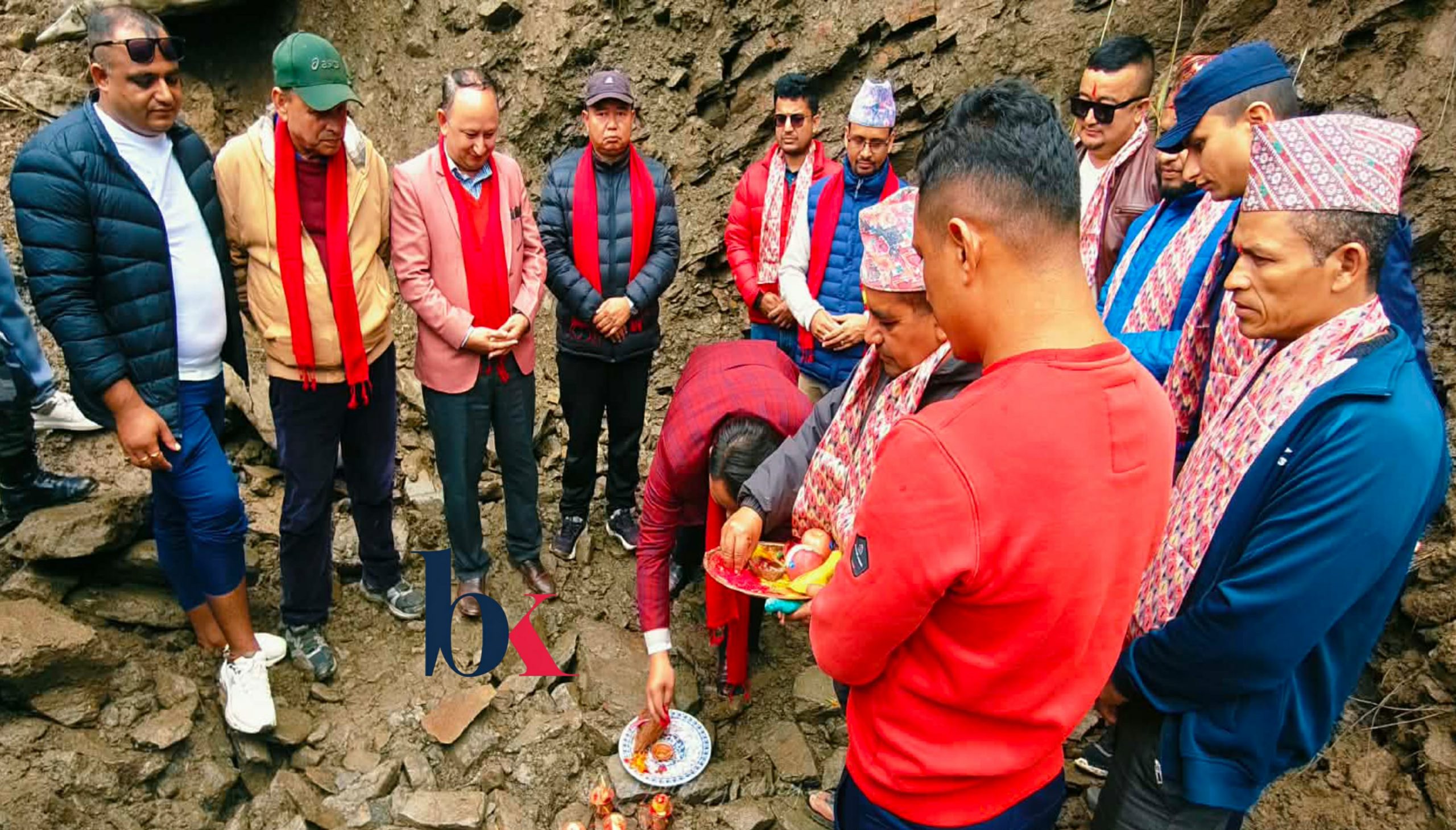मेलम्ची खाल्डेखोला खण्ड सडकको मन्त्री तामाङद्वारा शिलान्यास
