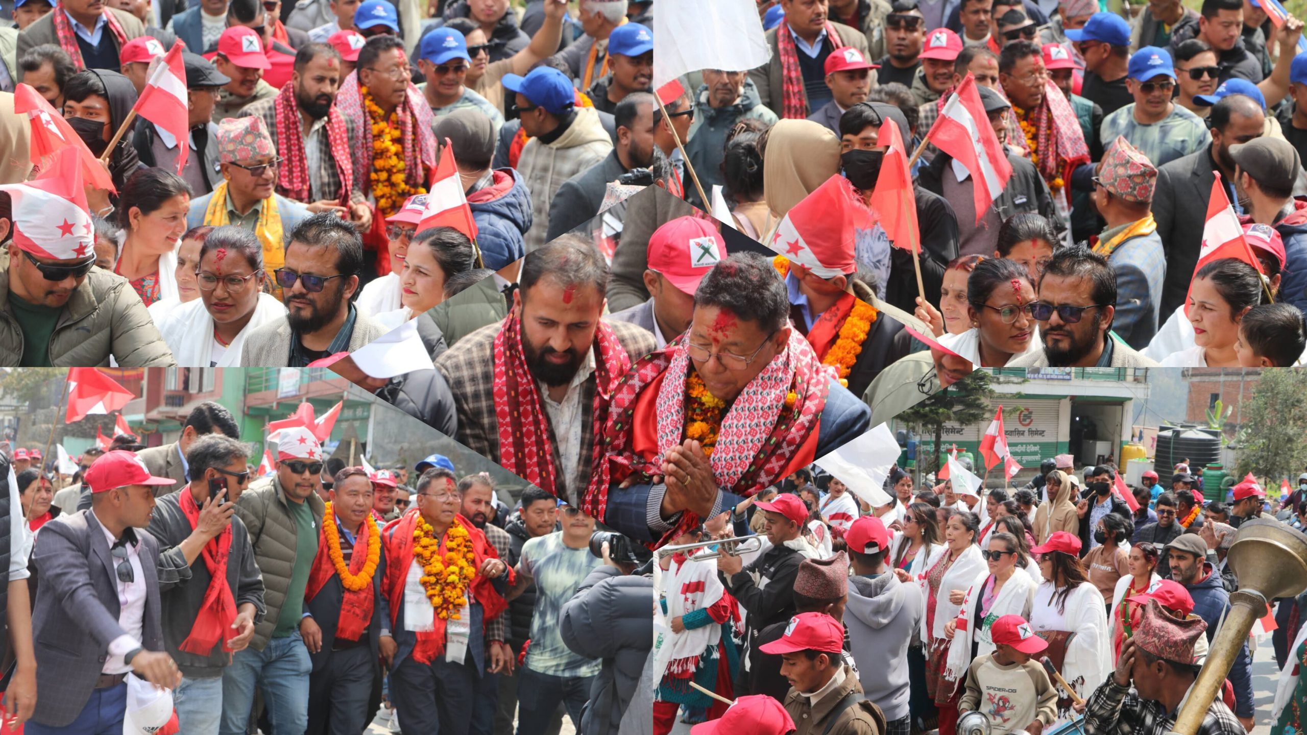 मेलम्चीमा बाजागाजा सहित कांग्रेस उम्मेद्वार बंशलाल तामाङको घरदैलो अभियान सुरु